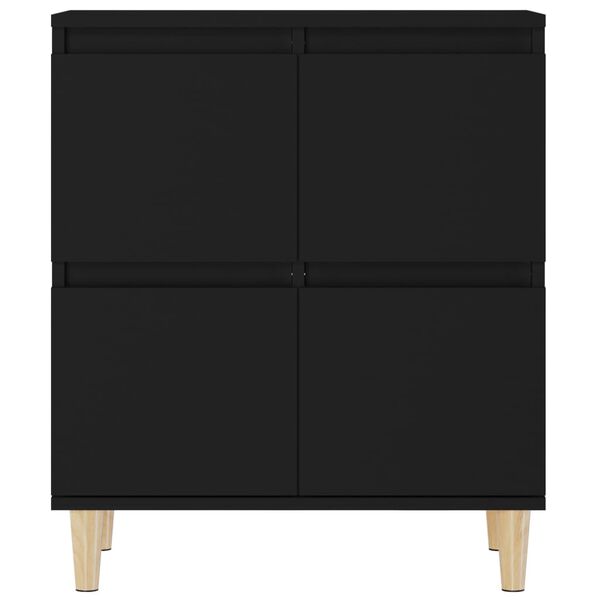 vidaXL Ντουλάπι Μαύρο 60x35x70 εκ. από Επεξεργασμένο Ξύλο