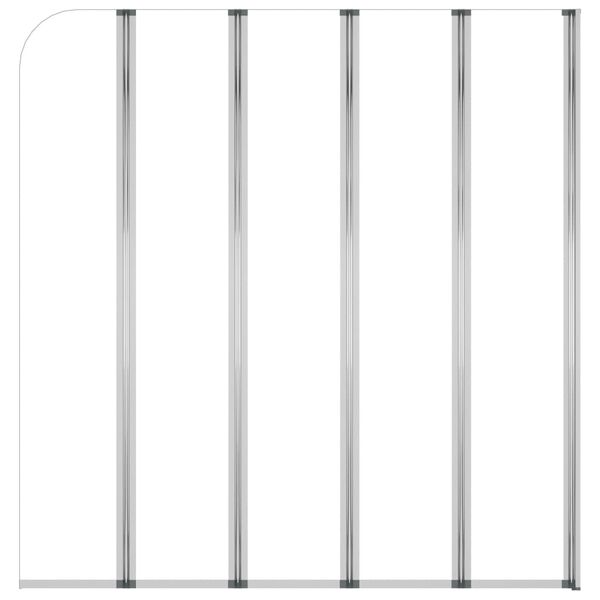 vidaXL Καμπίνα Μπανιέρας Διαφανής 120 x 140 εκ. από Ψημένο Γυαλί