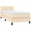 vidaXL &Kappa;&rho;&epsilon;&beta;ά&tau;&iota; Boxspring &mu;&epsilon; &Sigma;&tau;&rho;ώ&mu;&alpha; &Kappa;&rho;&epsilon;&mu; 80 x 200 &epsilon;&kappa;. &Upsilon;&phi;&alpha;&sigma;&mu;ά&tau;&iota;&nu;&omicron;