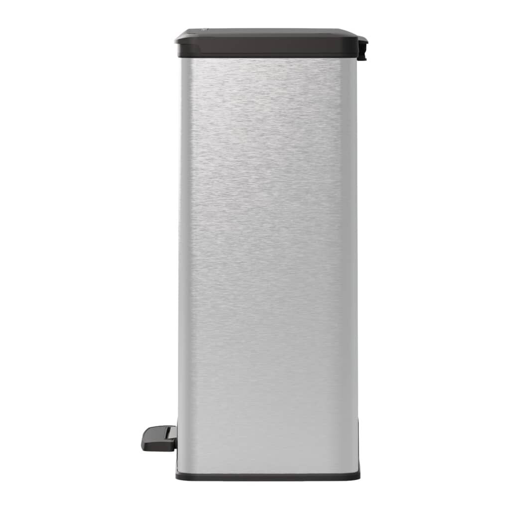 Curver Κάδος Απορριμάτων με Πεντάλ Deco Ασημί 65 Λίτρων