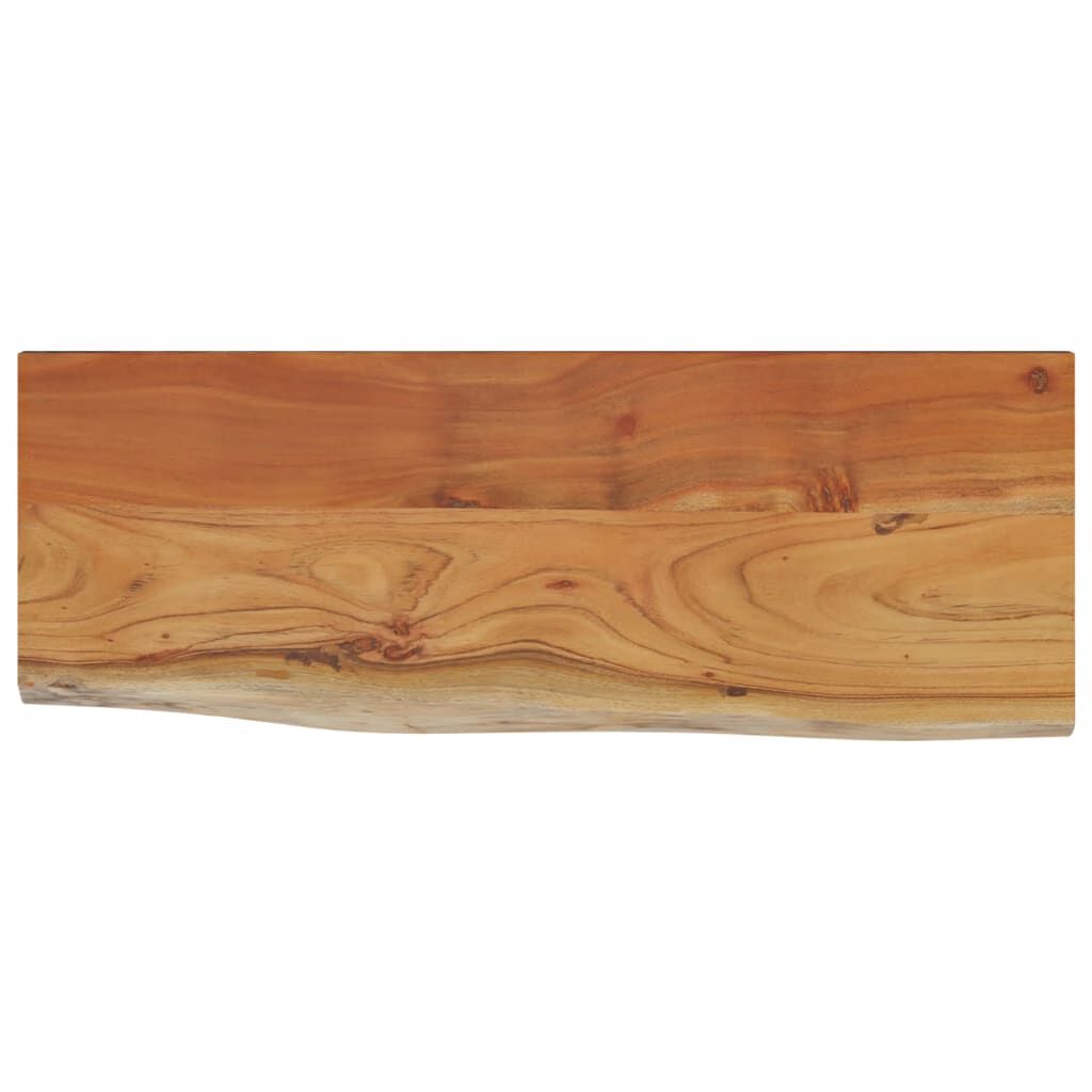 vidaXL Ράφι Επιτοίχιο Ορθ. Live Edge 50x20x3,8 εκ. Μασίφ Ξύλο Ακακίας