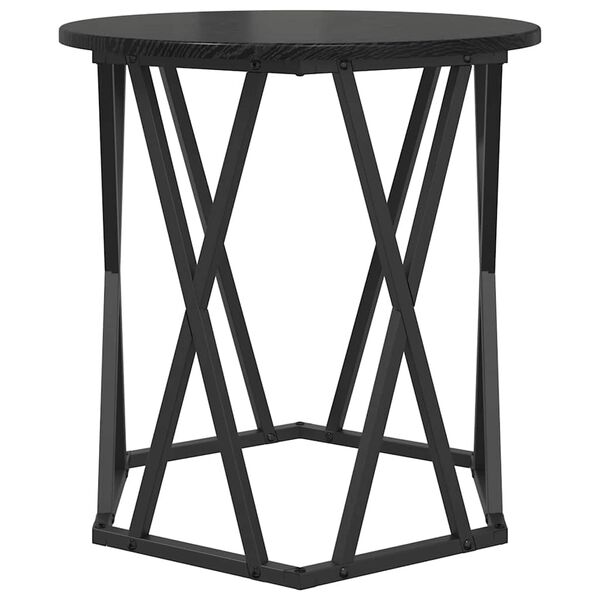 vidaXL Τραπεζάκι σαλονιού 2 pcs Μαύρη δρυς 50 x 50 x 50 cm