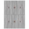 vidaXL Σκελετός Κρεβατιού Γκρι sonoma 135 x 190 cm Επεξεργασμένο ξύλο