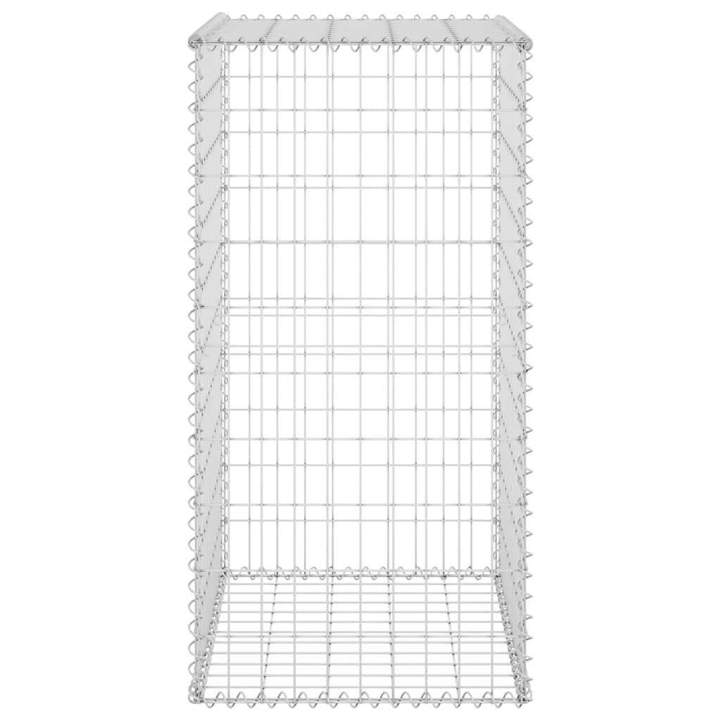vidaXL Συρματοκιβώτιο Τοίχος 60x50x100 εκ. Γαλβαν. Χάλυβας + Καλύμματα