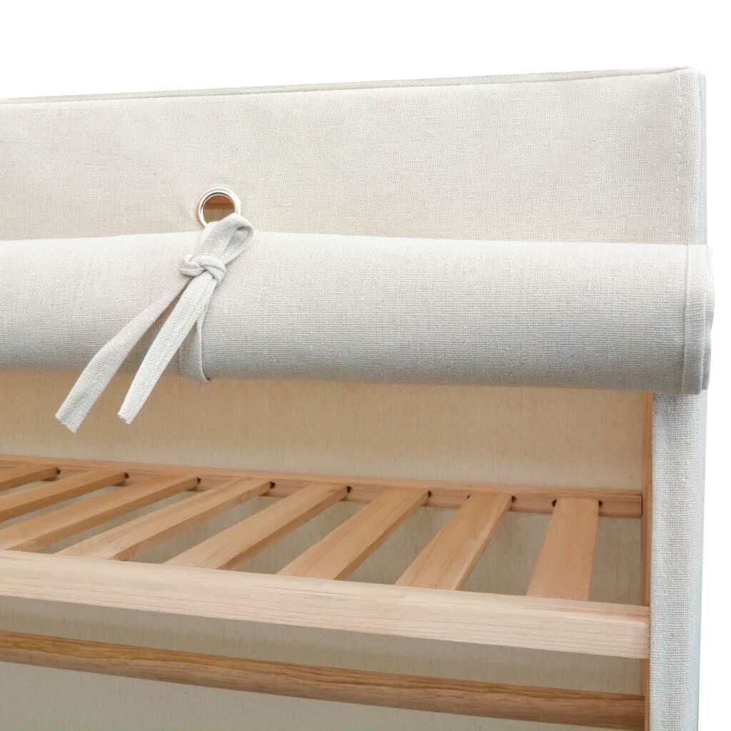 vidaXL Ντουλάπα 110 x 40 x 170 εκ. από Ύφασμα και Ξύλο Πεύκου