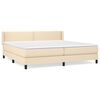 vidaXL &Kappa;&rho;&epsilon;&beta;ά&tau;&iota; Boxspring &mu;&epsilon; &Sigma;&tau;&rho;ώ&mu;&alpha; &Kappa;&rho;&epsilon;&mu; 200x200 &epsilon;&kappa;. &Upsilon;&phi;&alpha;&sigma;&mu;ά&tau;&iota;&nu;&omicron;