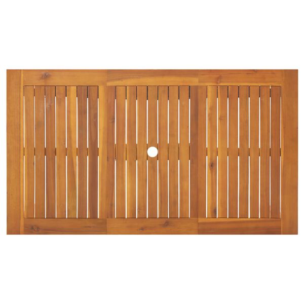 vidaXL Τραπέζι Κήπου 140 x 80 x 74 εκ. από Μασίφ Ξύλο Ακακίας