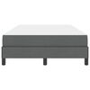 vidaXL Κρεβάτι με ελατήρια με στρώμα Σκούρο γκρι 120 x 190 cm ύφασμα