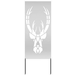 vidaXL Οθόνη Ιδιωτικότητας Κήπου Animal Print Ασημί 50 x 140 εκ