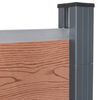 vidaXL Σετ Πάνελ Περίφραξης Καφέ 180 x 186 εκ. από WPC