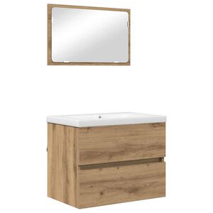 vidaXL &Sigma;&epsilon;&tau; &Epsilon;&pi;ί&pi;&lambda;&omega;&nu; &Mu;&pi;ά&nu;&iota;&omicron;&upsilon; 3 &tau;&mu;&chi;. Artisan Oak 61 x 39 x 45 &epsilon;&kappa;