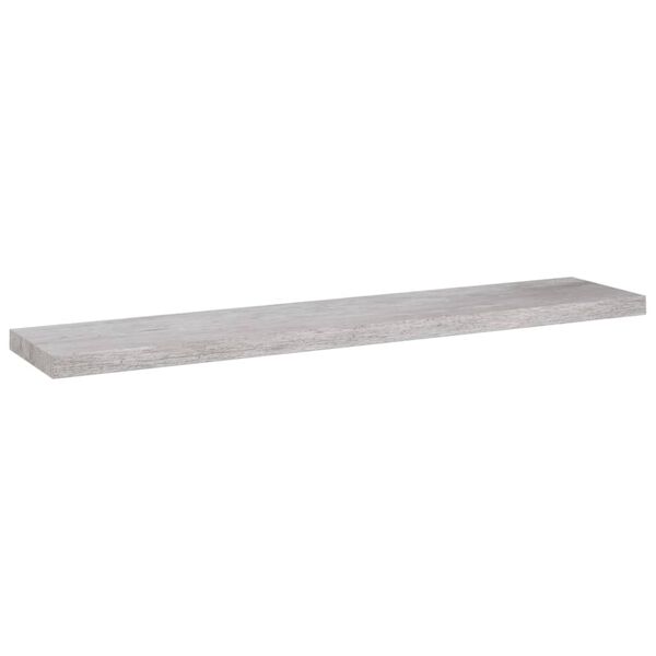 vidaXL Ράφια Τοίχου 2 τεμ. Γκρι Σκυροδέματος 120x23,5x3,8 εκ. MDF