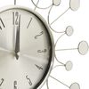 vidaXL Ρολόι Τοίχου Ασημί 40 εκ. Μεταλλικό