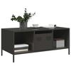 vidaXL Τραπεζάκι Σαλονιού Μαύρο 101,5x50x43,5 εκ. Χάλυβα Ψυχρής Έλασης