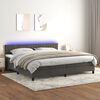 vidaXL &Kappa;&rho;&epsilon;&beta;ά&tau;&iota; Boxspring &mu;&epsilon; &Sigma;&tau;&rho;ώ&mu;&alpha; & LED &Sigma;&kappa;. &Gamma;&kappa;&rho;&iota; 200x200&epsilon;&kappa;. &Beta;&epsilon;&lambda;&omicron;ύ&delta;&iota;&nu;&omicron;