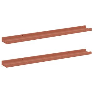 vidaXL &Rho;ά&phi;&iota; &Tau;&omicron;ί&chi;&omicron;&upsilon; 2 &tau;&mu;&chi;. &Kappa;ό&kappa;&kappa;&iota;&nu;&omicron; 80 x 9 x 3 cm &Epsilon;&pi;&epsilon;&xi;&epsilon;&rho;&gamma;&alpha;&sigma;&mu;έ&nu;&omicron; &Xi;ύ&lambda;&omicron;