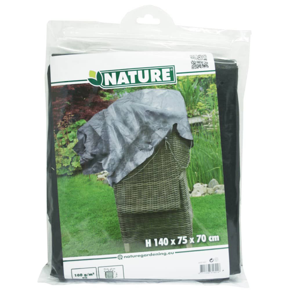 Nature Κάλυμμα Επίπλων Κήπου για 2 Στοιβαγμένες Καρέκλες 140x75x70 εκ.