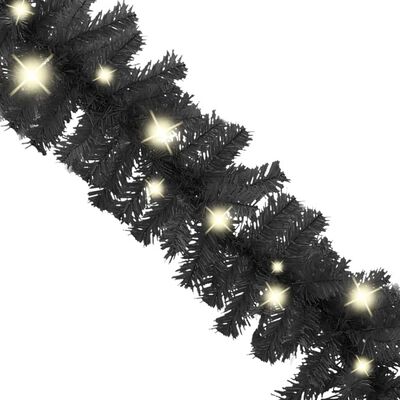 vidaXL Γιρλάντα Χριστουγεννιάτικη με Λαμπάκια LED Μαύρη 5 μ.