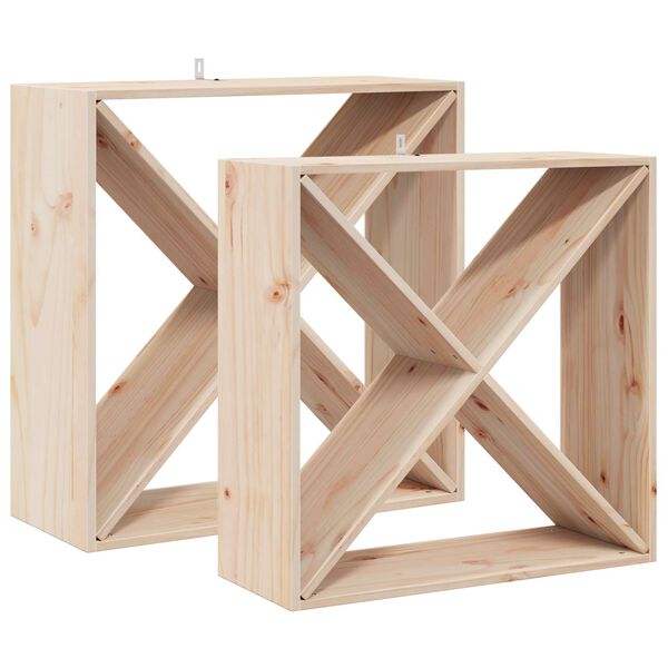 vidaXL &Rho;ά&phi;&iota; &Kappa;&rho;&alpha;&sigma;&iota;&omicron;ύ 2 pcs &Phi;&upsilon;&sigma;&iota;&kappa;ό 62 x 25 x 62 cm &Sigma;&tau;&epsilon;&rho;&epsilon;ά &xi;&upsilon;&lambda;&epsilon;ί&alpha; &pi;&epsilon;ύ&kappa;&omicron;&upsilon;