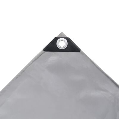 vidaXL Μουσαμάς 650 γρ./μ.² Γκρι 2 x 3 μ.