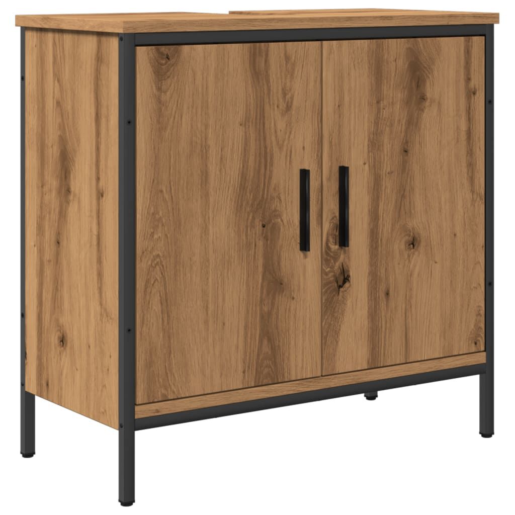 vidaXL Ντουλάπι Νιπτήρα Αρτισιανή Δρυς 60x30x60 εκ. Επεξ. Ξύλο