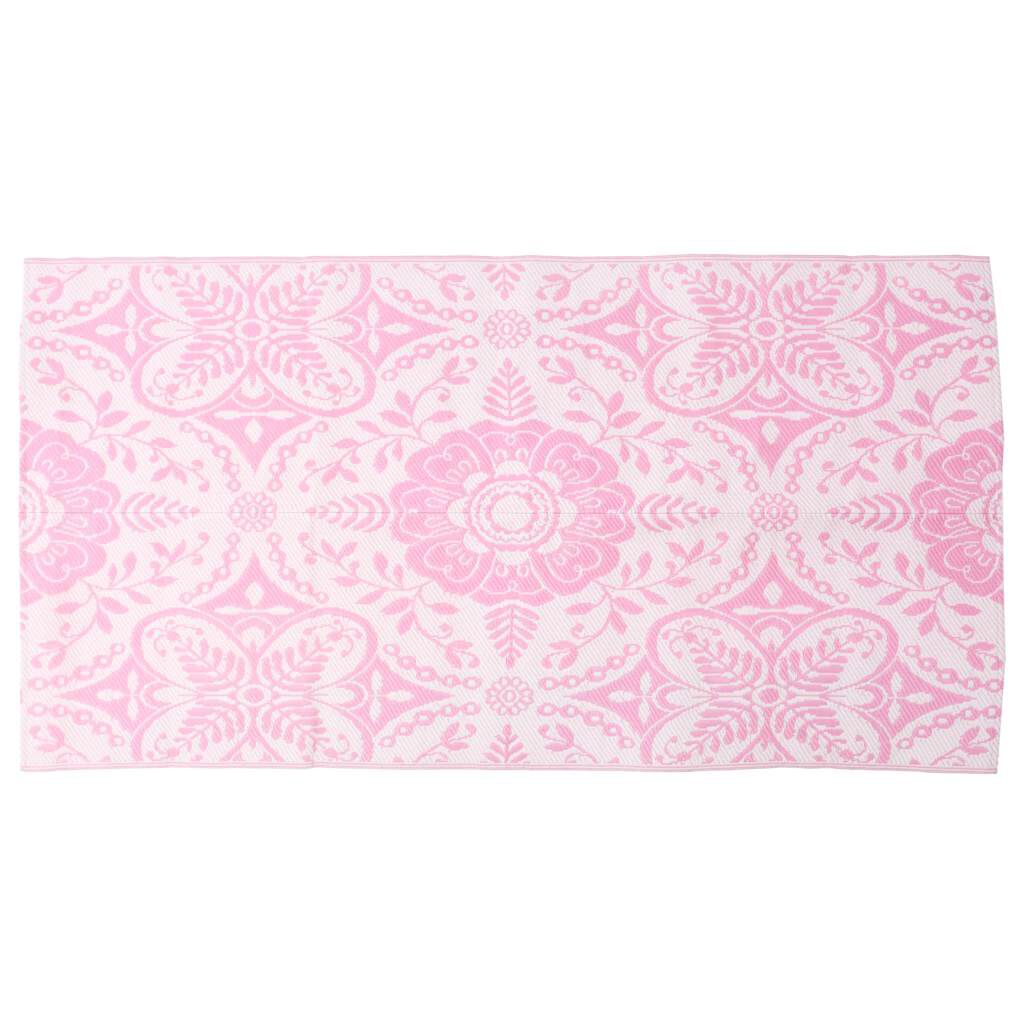 vidaXL Χαλί εξωτερικού χώρου ARAKIL ροζ 120x180 cm PP