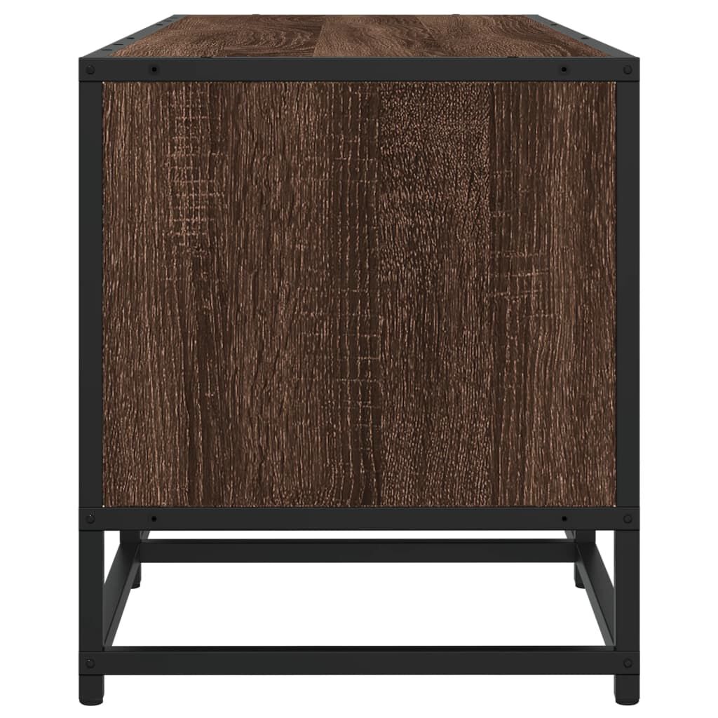 vidaXL Έπιπλο Τηλεόρασης Καφέ Δρυς 240x35x41 εκ. Επεξεργασμένο Ξύλο