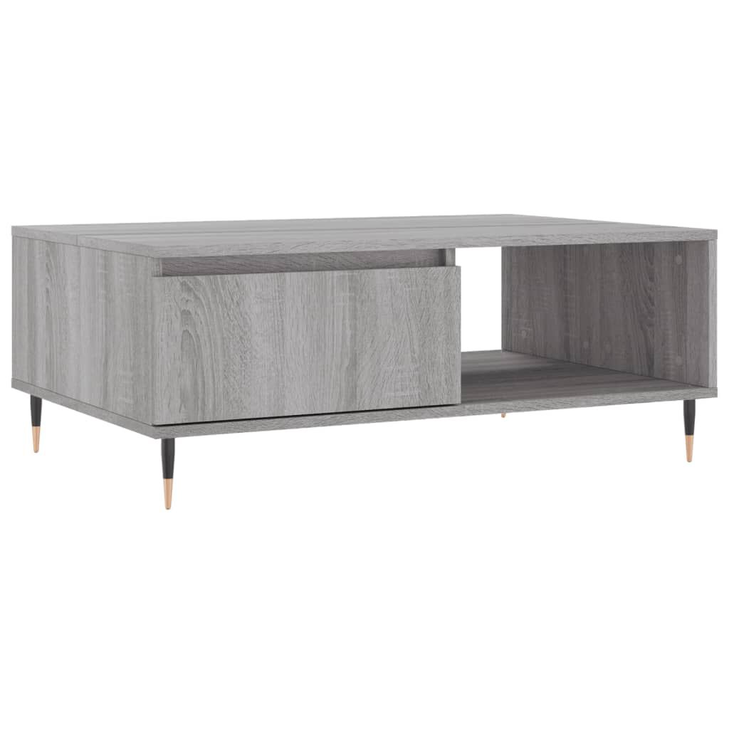 vidaXL Τραπεζάκι Σαλονιού Γκρι Sonoma 90x60x35 εκ. Επεξεργασμένο Ξύλο