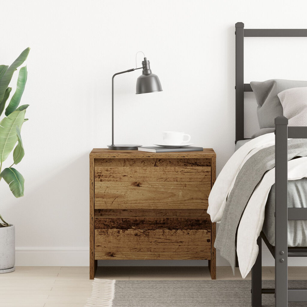 vidaXL Κομοδίνο Παλιό Ξύλο 45x34x44.5 εκ Επεξεργασμένο Ξύλο
