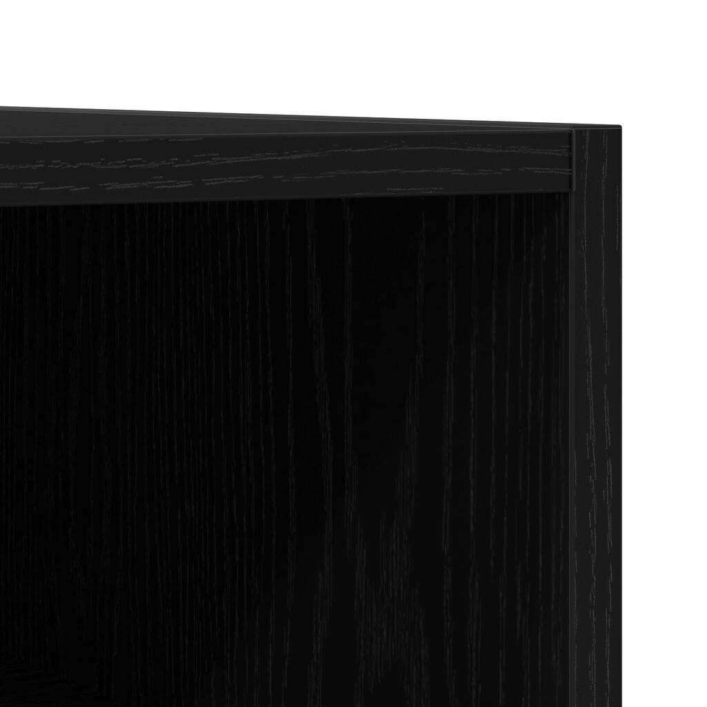vidaXL Ντουλάπα δίσκων Μαύρο Δρυς 84,5x38x48 εκ Επεξεργασμένο ξύλο