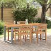 vidaXL Τραπέζι Κήπου για Φαγητό Γκρι 160 x 80 x 75 cm