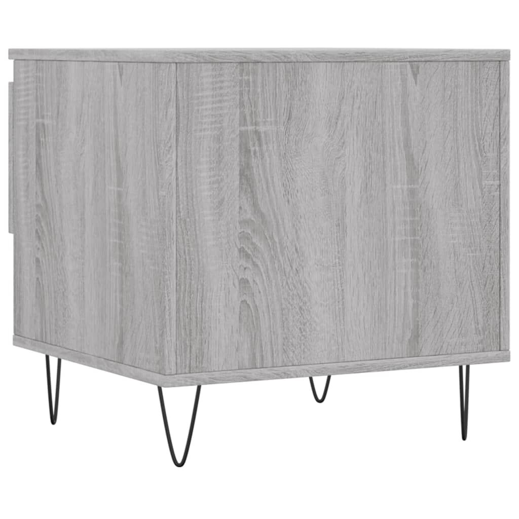 vidaXL Τραπεζάκι Σαλονιού Γκρι Sonoma 50x46x50 εκ. Επεξεργασμένο Ξύλο