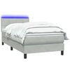 vidaXL &Kappa;&rho;&epsilon;&beta;ά&tau;&iota; Boxspring &mu;&epsilon; &Sigma;&tau;&rho;ώ&mu;&alpha; & LED &Alpha;&nu;&omicron;&iota;&chi;&tau;ό &Gamma;&kappa;&rho;&iota; 80x210 &epsilon;&kappa;. &Beta;&epsilon;&lambda;&omicron;ύ&delta;&iota;&nu;&omicron;