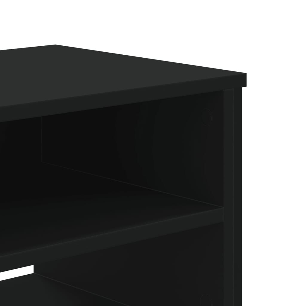 vidaXL Έπιπλο Τηλεόρασης Μαύρο 180x34x41 εκ. από Επεξεργ. Ξύλο