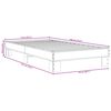 vidaXL Πλαίσιο Κρεβατιού Sonoma Δρυς 75 x 190 εκ. Επεξ. Ξύλο & Μέταλλο