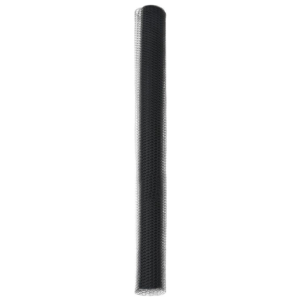 vidaXL Hexagon Fence Γκρι 1.5x50 μ Ατσάλι