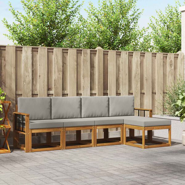 vidaXL &Sigma;&epsilon;&iota;&rho;ά &Kappa;&alpha;&nu;&alpha;&pi;έ &Epsilon;&xi;&omega;&tau;&epsilon;&rho;&iota;&kappa;&omicron;ύ 5 pcs &Phi;&upsilon;&sigma;&iota;&kappa;ό &kappa;&alpha;&iota; &Alpha;&nu;&omicron;&iota;&chi;&tau;ό &Gamma;&kappa;&rho;&iota;