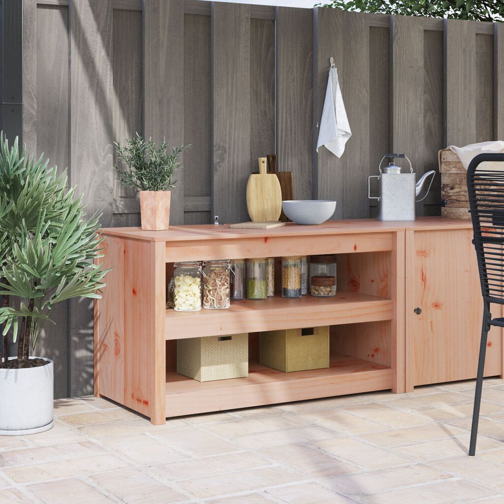 vidaXL Ντουλάπι Κουζίνας Εξωτερικού Χώρου 106x55x64 εκ από Σταθερό Ξύλο Douglas