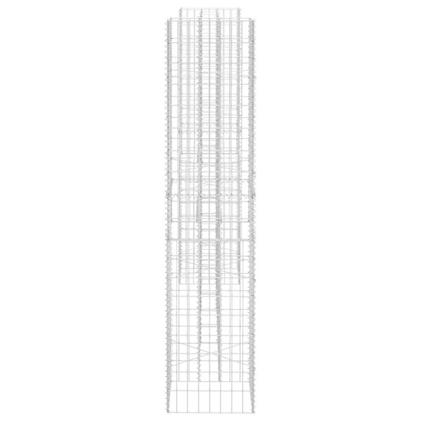 vidaXL Συρματοκιβώτιο Γλάστρα Σχήμα «Η» 260x40x200 εκ. Ατσάλινο Σύρμα