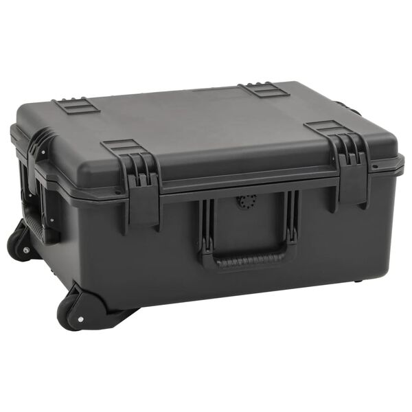 vidaXL Θήκη Πτήσης Φορητή Μαύρη 62,5x50x28,5 εκ. από Πολυπροπυλένιο