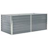 vidaXL Ζαρντινιέρα Ψηλή Γκρι 160 x 80 x 45 εκ. Γαλβανισμένος Χάλυβας