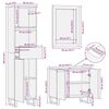 vidaXL Σετ Επίπλων Μπάνιου με συρτάρι 3 pcs Καφέ 38 x 33 x 160 εκ.