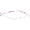 vidaXL Επιφάνεια Τραπεζιού Τετράγωνη 60x60x2,5 εκ. Ανακυκλωμένο Ξύλο