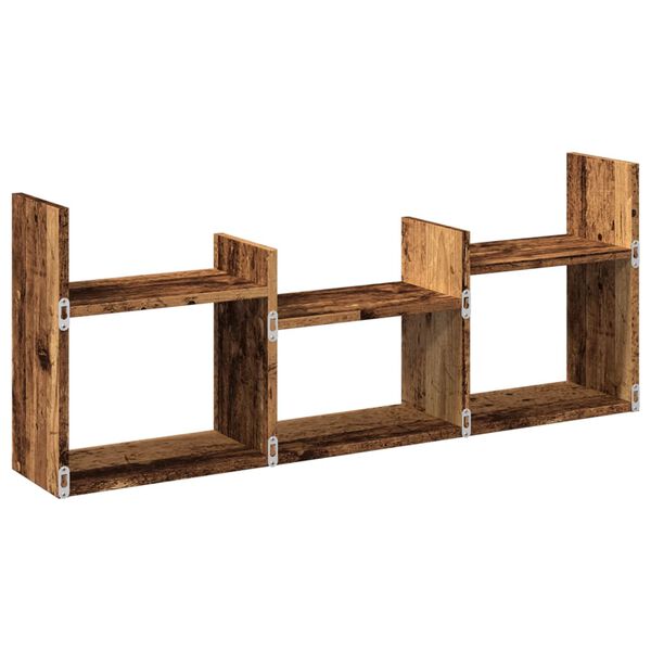 vidaXL Ντουλάπι Τοίχου Όψη Παλαιού Ξύλου 100x18x40 εκ. Επεξ. Ξύλο