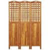 vidaXL Διαχωριστικό Χώρου με 3 Πάνελ 121,5x2x180εκ. Μασίφ Ξύλο Ακακίας