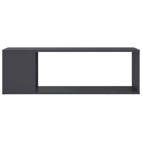 vidaXL Έπιπλο Τηλεόρασης Γκρι 100 x 24 x 32 εκ. από Μοριοσανίδα