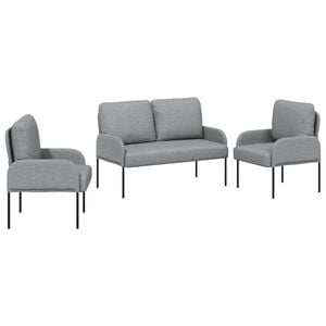 vidaXL &Sigma;&epsilon;&tau; &Kappa;&alpha;&nu;&alpha;&pi;έ 3 pcs &Alpha;&nu;&omicron;&iota;&chi;&tau;ό &gamma;&kappa;&rho;&iota; 115 x 56 x 80 &epsilon;&kappa; &Kappa;ό&nu;&tau;&rho;&alpha; &pi;&lambda;&alpha;&kappa;έ