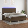 vidaXL &Kappa;&rho;&epsilon;&beta;ά&tau;&iota; Boxspring &mu;&epsilon; &Sigma;&tau;&rho;ώ&mu;&alpha; & LED &Sigma;&kappa;.&Kappa;&alpha;&phi;έ 160x200&epsilon;&kappa;. &Upsilon;&phi;&alpha;&sigma;&mu;ά&tau;&iota;&nu;&omicron;