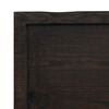 vidaXL Ράφι Τοίχου Σκούρο Καφέ 160x60x(2-4) εκ. Επεξ. Μασίφ Ξύλο Δρυός