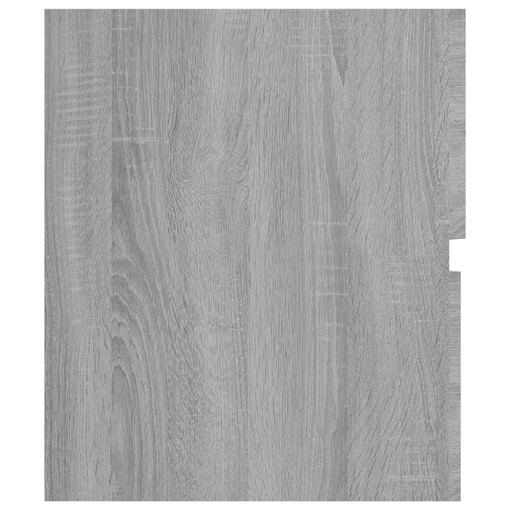 vidaXL Ντουλάπι Νιπτήρα Γκρι Sonoma 80x38,5x45 εκ. Επεξεργασμένο Ξύλο